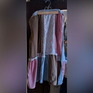 Little Cottonwood Patchwork Oak Skirt—XL